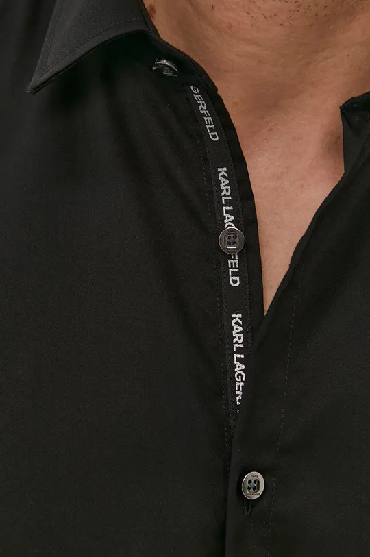 Karl Lagerfeld Koszula bawełniana 511699.605103 czarny