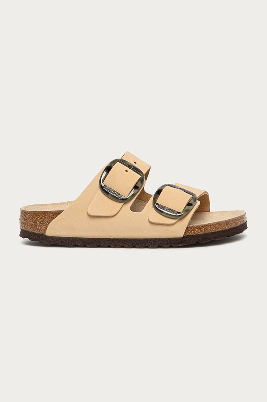 bézs Birkenstock - Bőr papucs Arizona Női