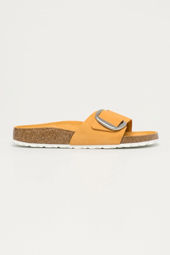 oranžová Semišové šľapky Birkenstock Dámsky