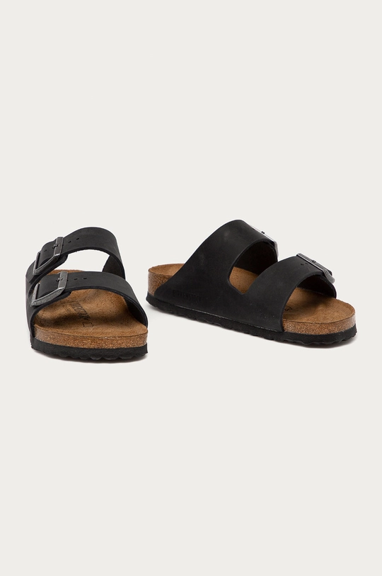 Παντόφλες σουέτ Birkenstock μαύρο