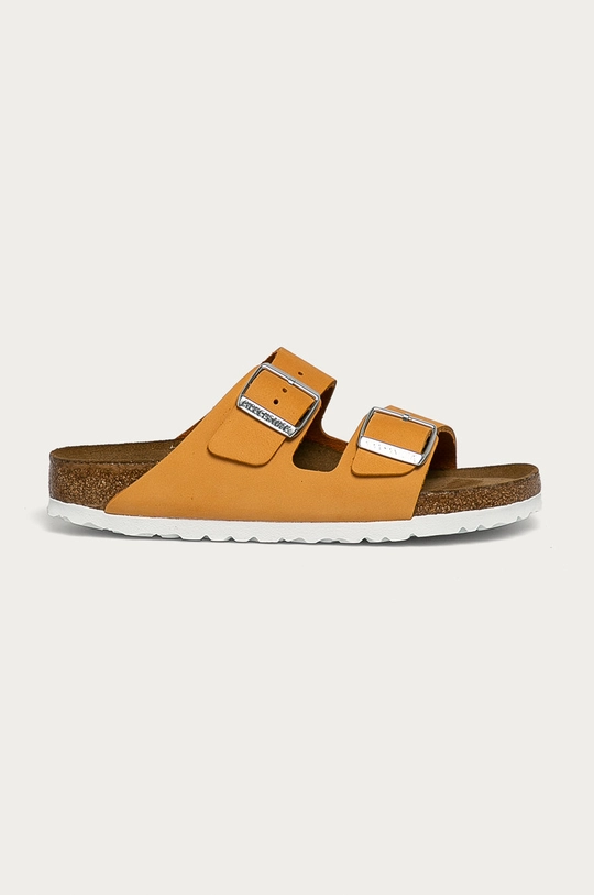 portocaliu Birkenstock șlapi de piele Arizona De femei