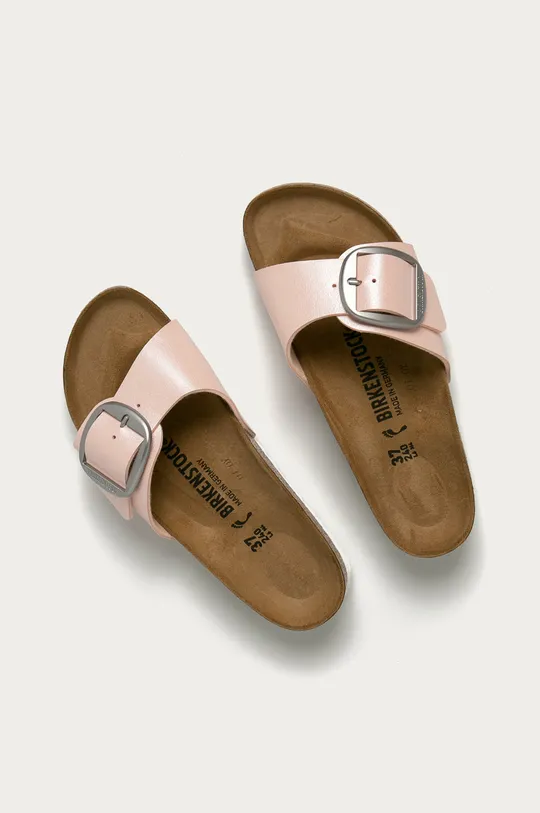 Birkenstock sliders Madrid Big Buckle pink