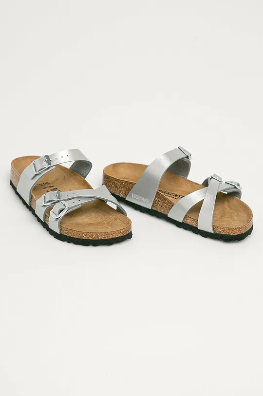 Birkenstock - Šľapky Franca strieborná