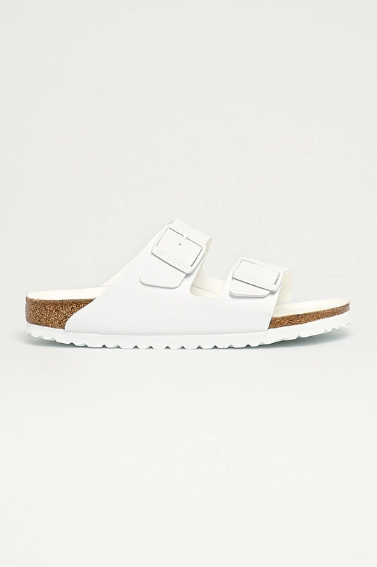 bianco Birkenstock ciabatte slide Arizona Donna