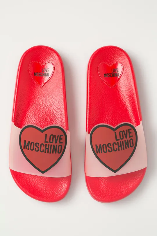 transparentny Love Moschino - Klapki