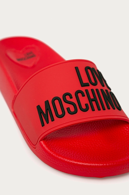 czerwony Love Moschino - Klapki