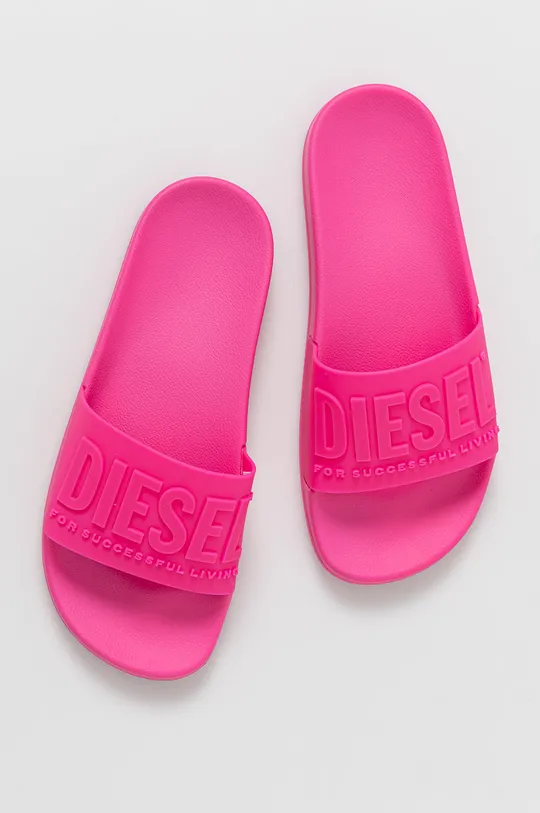 Шльопанці Diesel рожевий