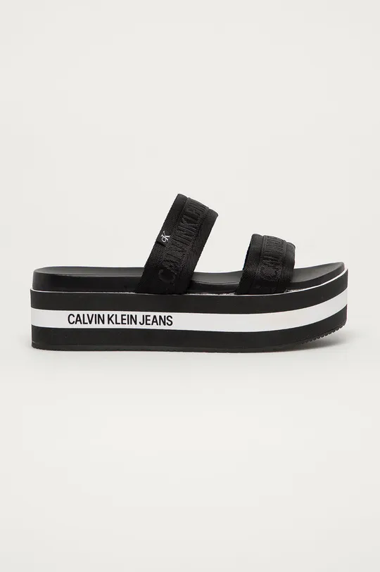 čierna Calvin Klein Jeans - Šľapky Dámsky