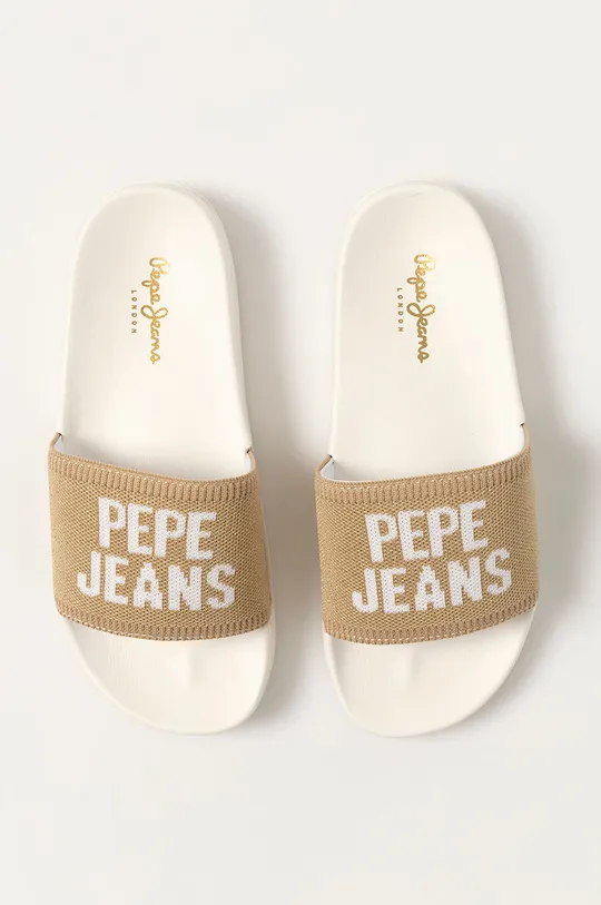 biela Šľapky Pepe Jeans
