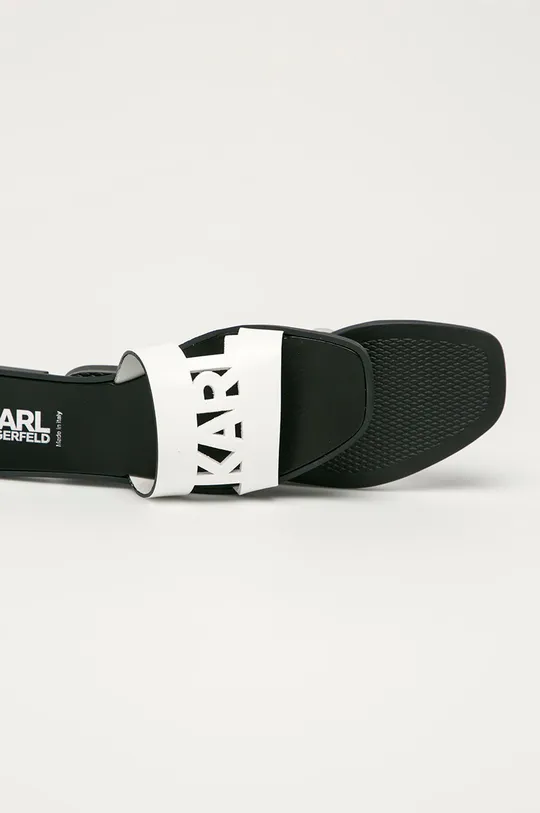 Karl Lagerfeld - Klapki skórzane KL80405.011 Cholewka: Skóra naturalna, Wnętrze: Skóra naturalna, Podeszwa: Materiał syntetyczny