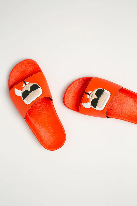 narancssárga Karl Lagerfeld papucs