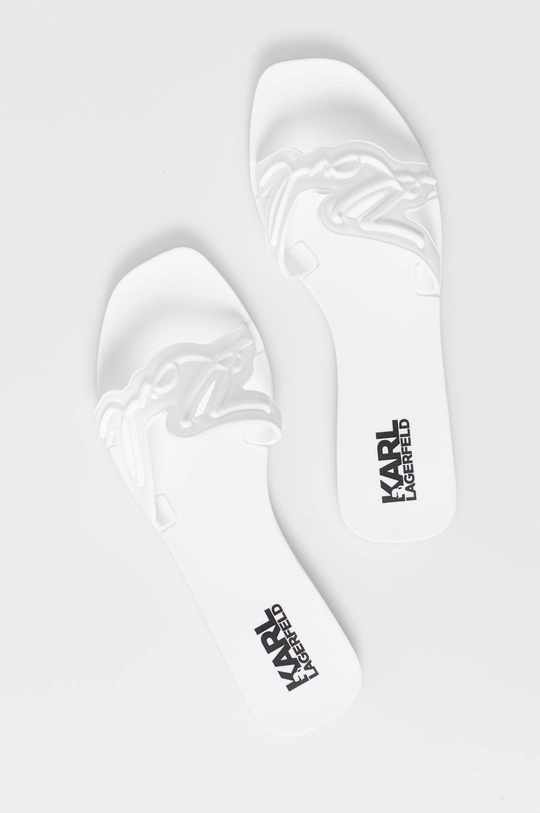 Karl Lagerfeld ciabatte slide bianco