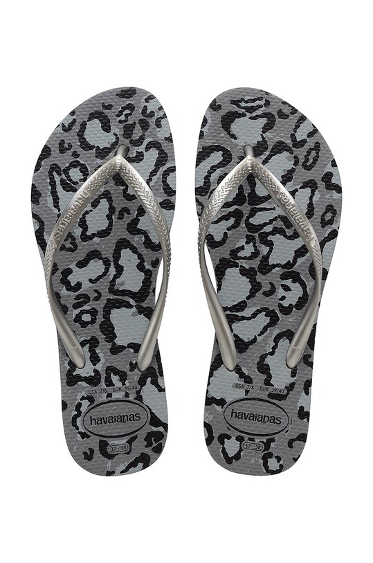 Вьетнамки Havaianas женские цвет серебрянный на плоском ходу | ANSWEAR.ua