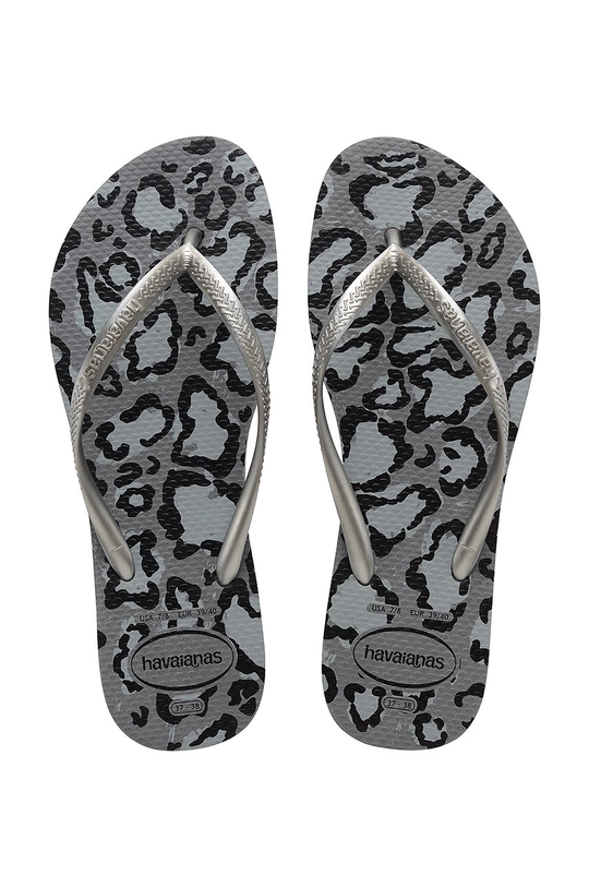 srebrny Havaianas Japonki Damski