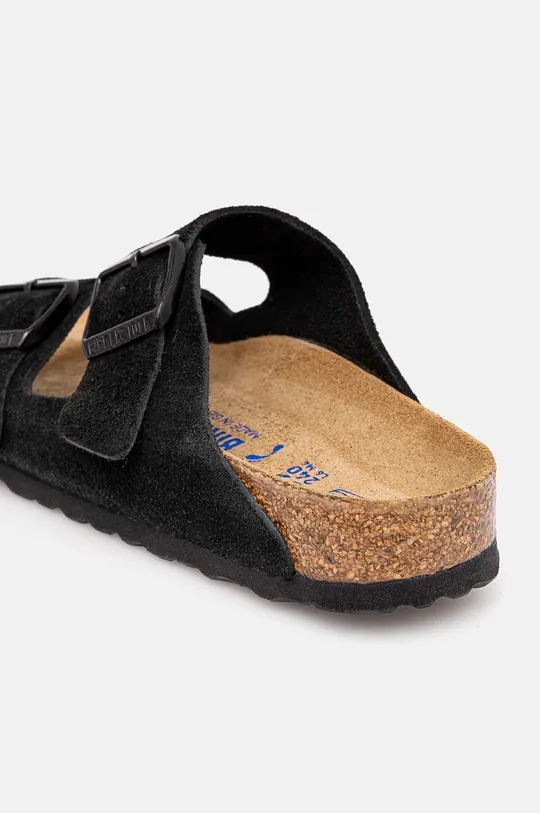 Обувь Замшевые шлепанцы Birkenstock Arizona SFB 951323 чёрный