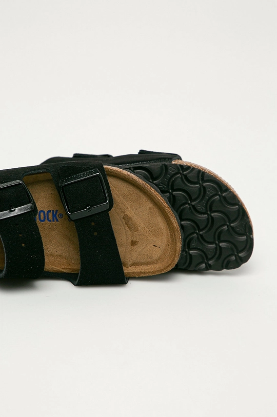 Birkenstock - Natikače od brušene kože Arizona  Vanjski dio: Brušena koža Unutrašnjost: Brušena koža Potplat: Sintetički materijal