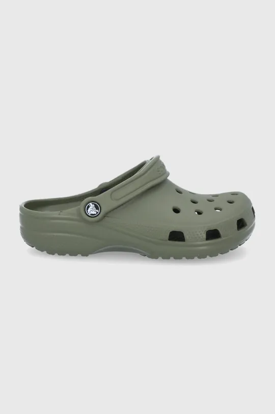 green Crocs sliders Women’s