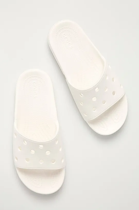 biały Crocs - Klapki Classic Crocs Slide