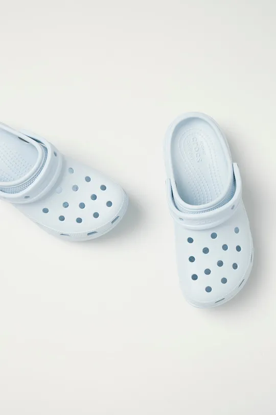 голубой Шлепанцы Crocs Classic Platform Clog