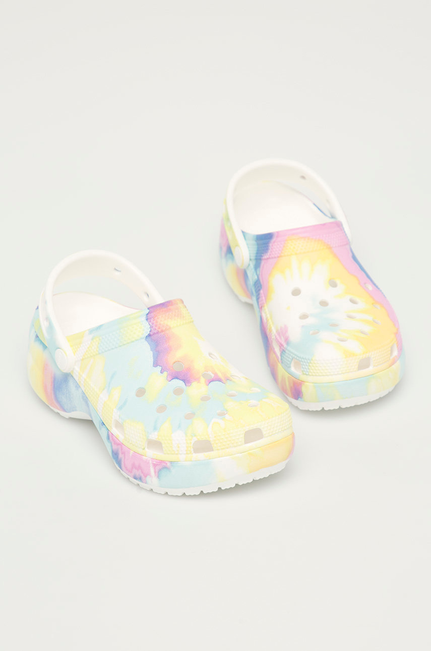 Crocs Klapki Classic Platform Tie Dye Graph, damskie 207151