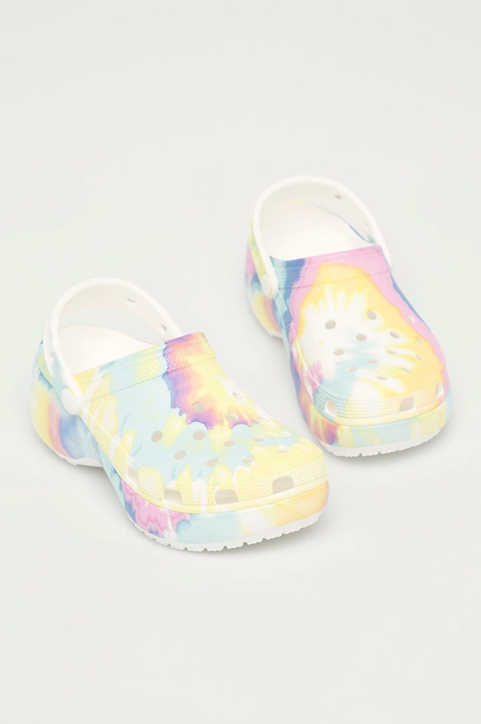 Crocs Klapki Classic Platform Tie Dye Graph multicolor