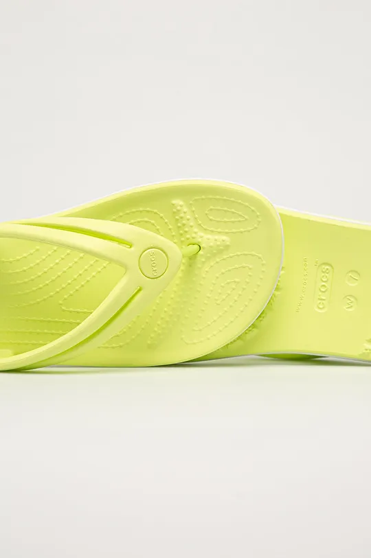 yellow Crocs flip flops CROCBAND 206100