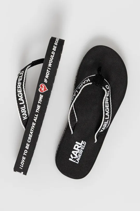 Karl Lagerfeld flip-flop fekete