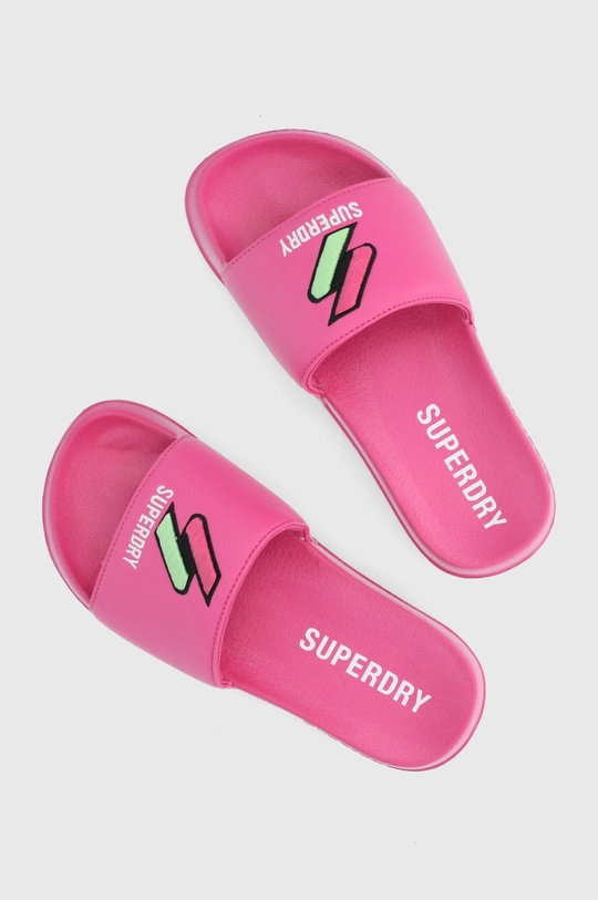 Šľapky Superdry ružová