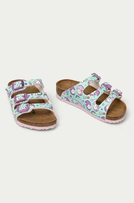 Birkenstock - Klapki dziecięce Florida niebieski