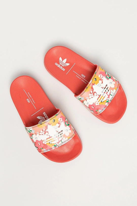 adidas Originals - Детские шлепанцы Adilette Lite красный