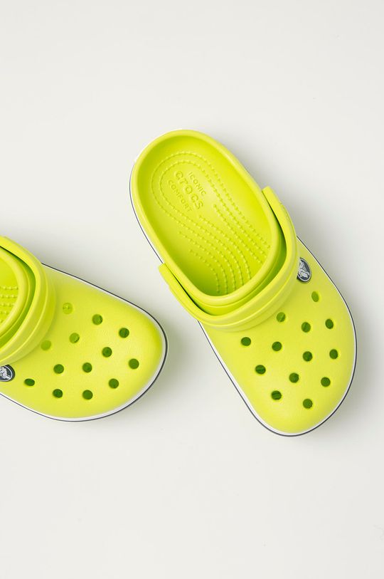 żółto - zielony Crocs - Klapki dziecięce