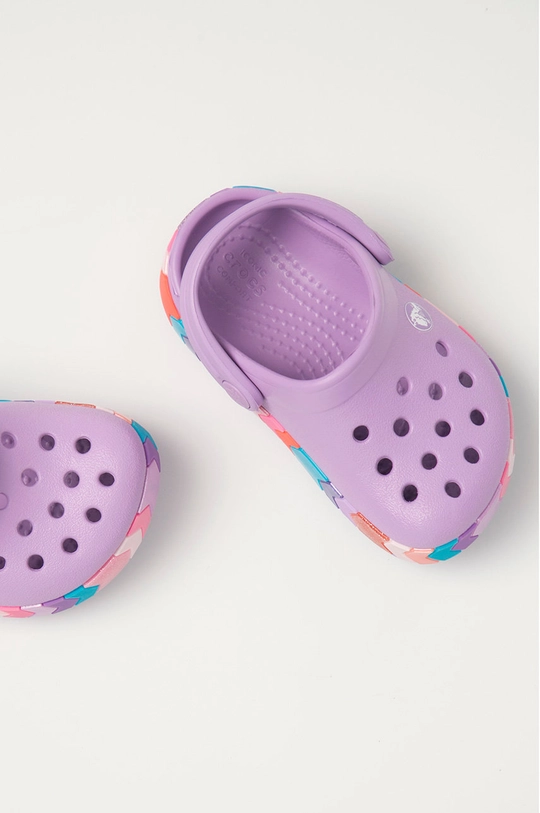 фіолетовий Дитячі шльопанці Crocs