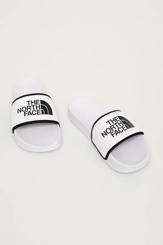 The North Face sliders white