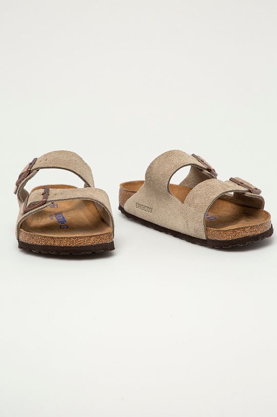 Birkenstock - Semišové pantofle Arizona šedá
