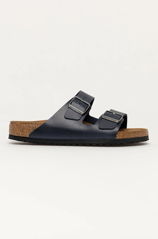 σκούρο μπλε Δερμάτινες παντόφλες Birkenstock Ανδρικά