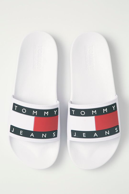 biały Tommy Jeans - Klapki EM0EM00689