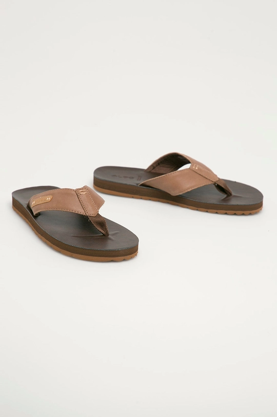 Aldo - Bőr flip-flop Kievit 220 barna