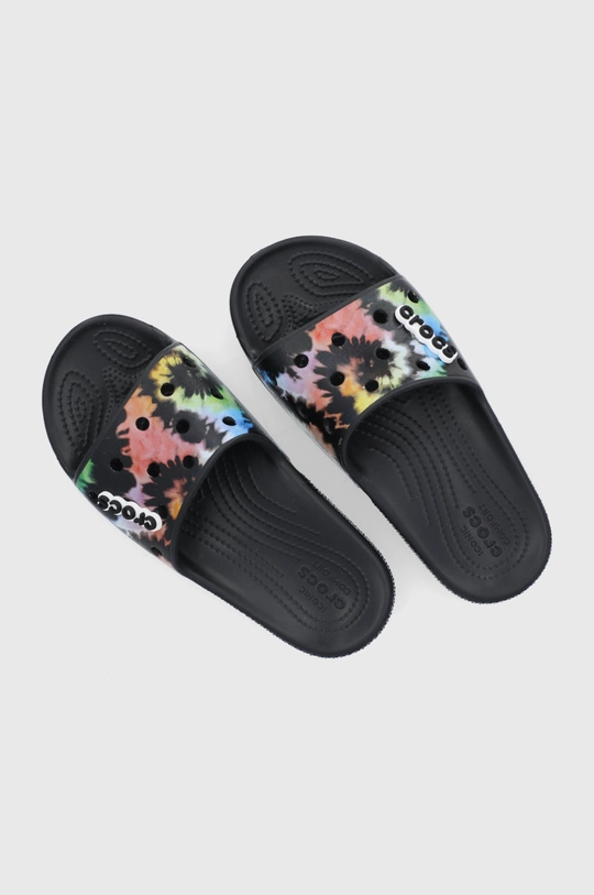 multicolor Crocs Klapki