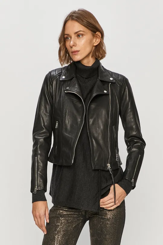 чорний AllSaints - Шкіряна куртка Жіночий