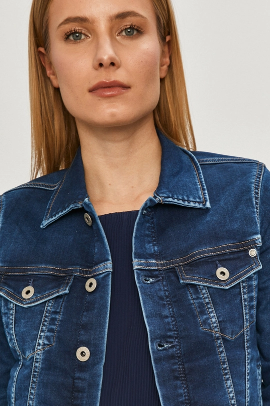 modrá Rifľová bunda Pepe Jeans