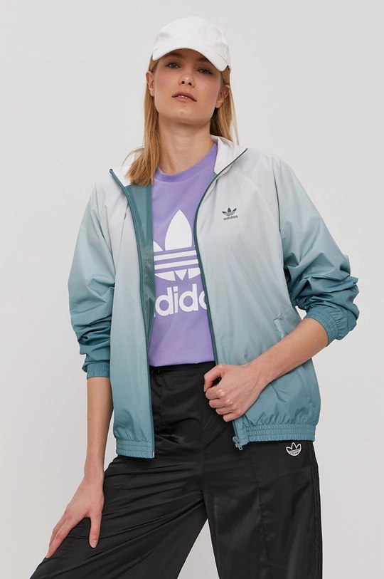 zelená Bunda adidas Originals GN2813 Dámsky