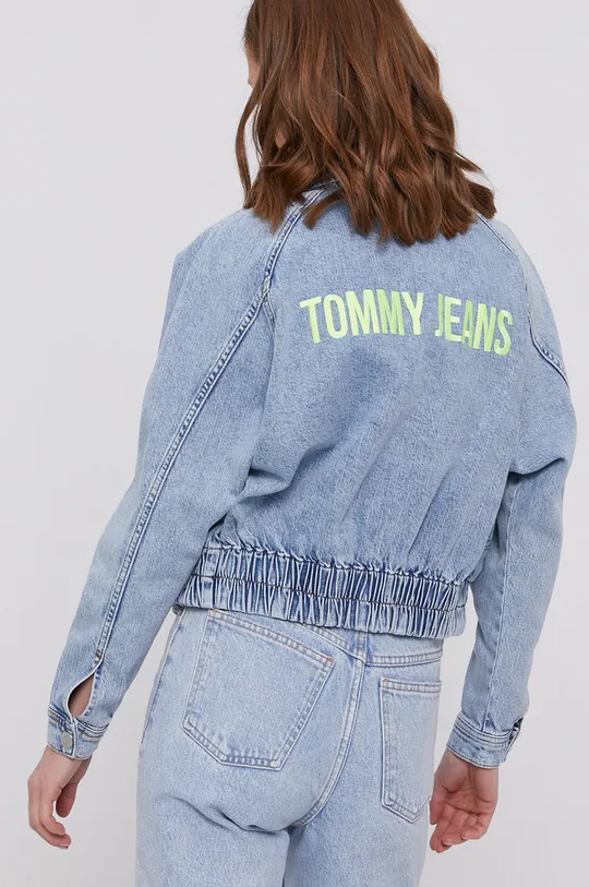 modrá Rifľová bunda Tommy Jeans Dámsky