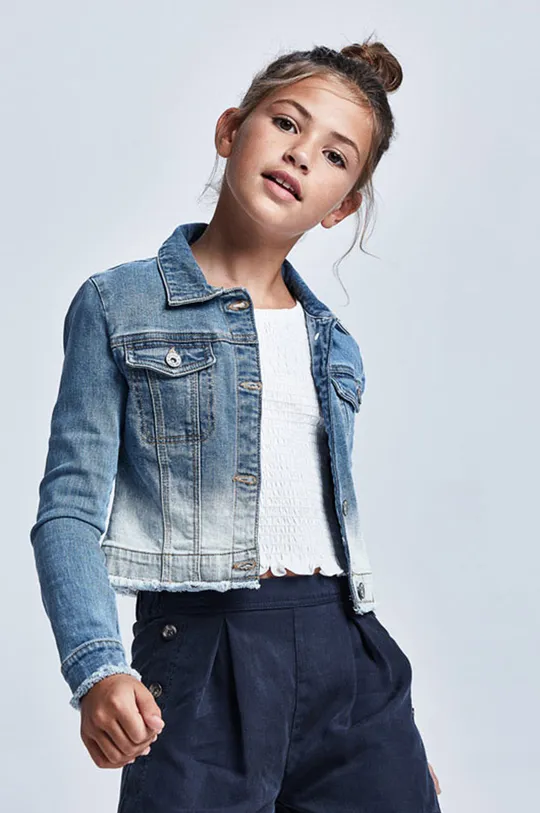 фиолетовой Mayoral - Детская джинсовая куртка Для девочек