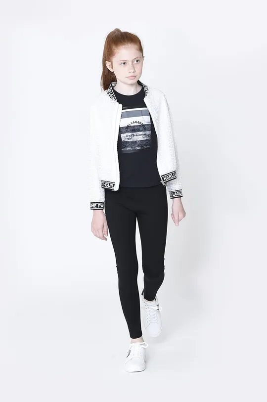 белый Karl Lagerfeld - Детская куртка Для девочек