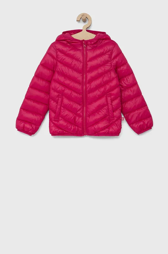 różowy United Colors of Benetton kurtka dziecięca Dziewczęcy