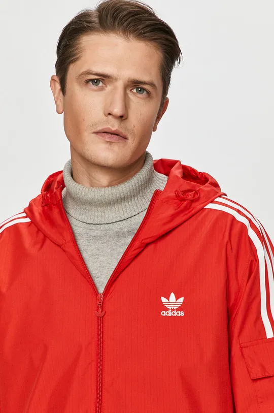 piros adidas Originals - Rövid kabát GN3473