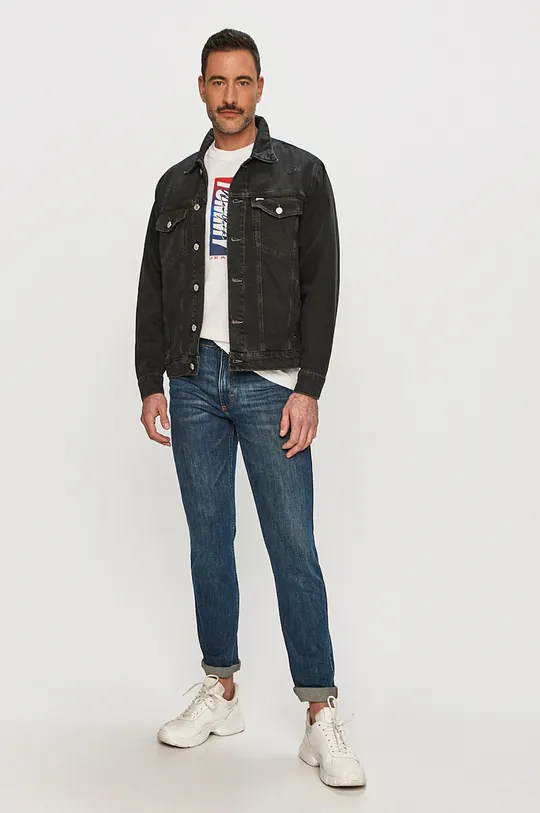 Tommy Jeans - Kurtka jeansowa DM0DM10301.4891 czarny