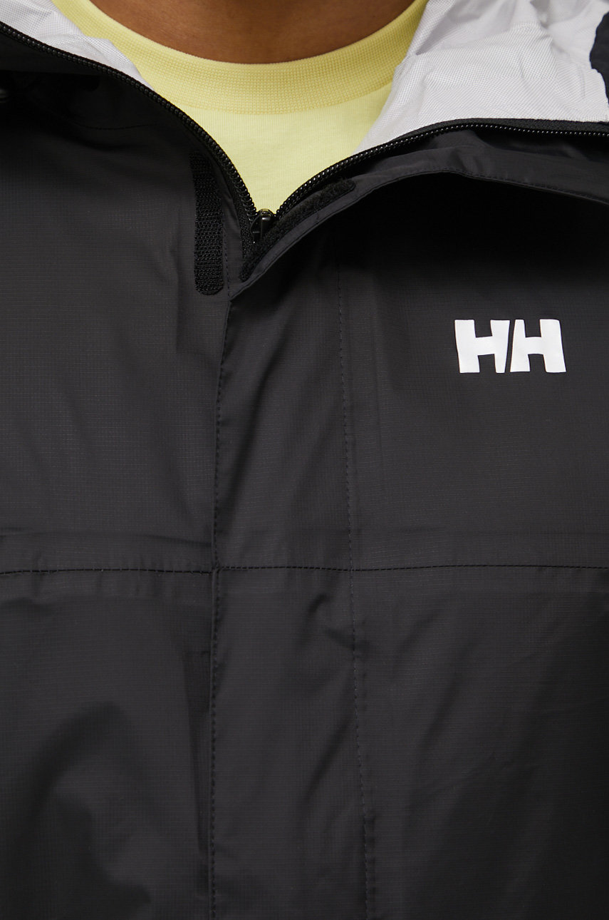 Helly Hansen rain jacket Loke men's black color buy on PRM
