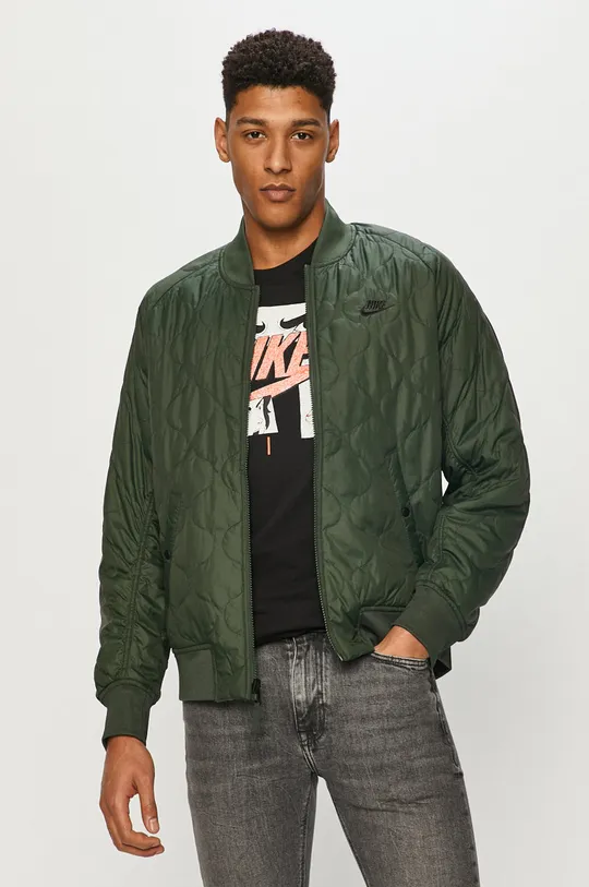Nike Sportswear - Куртка-бомбер зелений