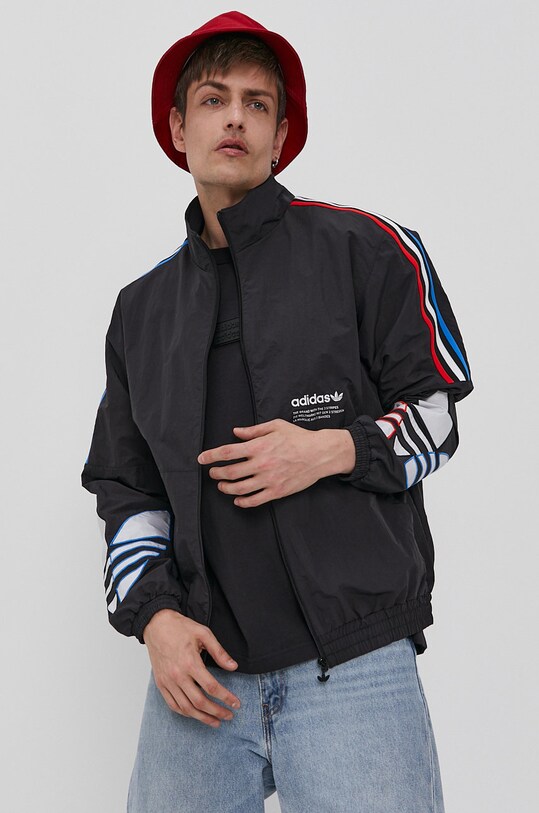 adidas Originals Kurtka GN3582, męska kolor czarny przejściowa | Answear.com